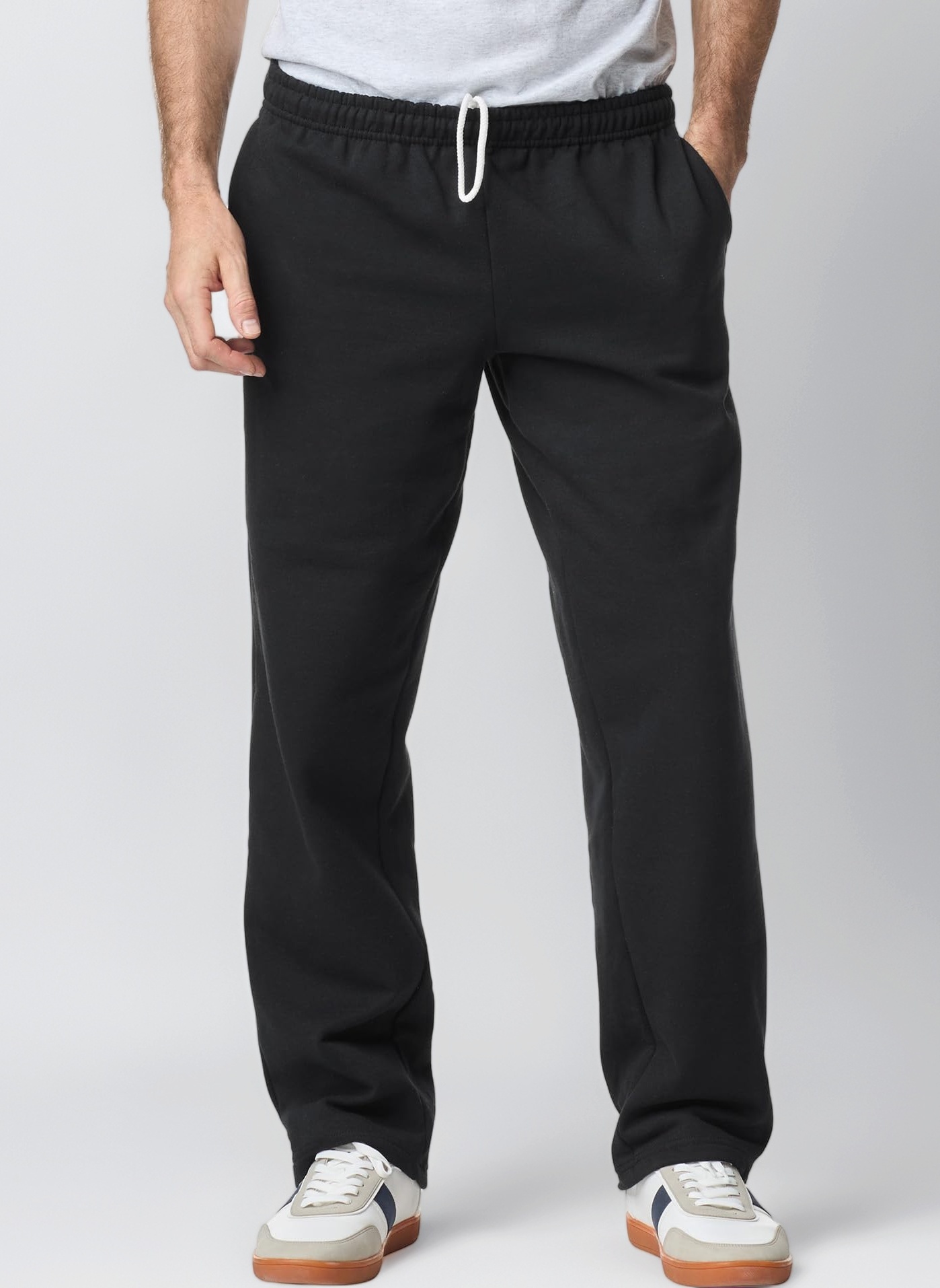 GILDAN Men's Open Bottom Sweatpant with Pockets Pants