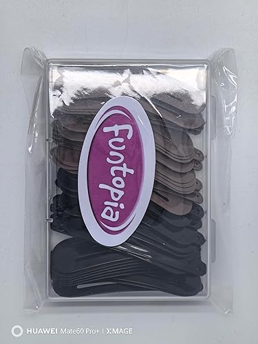 Miniatura 8 de Funtopia - 40 pinzas para el cabello para mujer, 2.8 pulgadas de largo, pinzas de metal antideslizantes para el cabello grandes, pasadores para