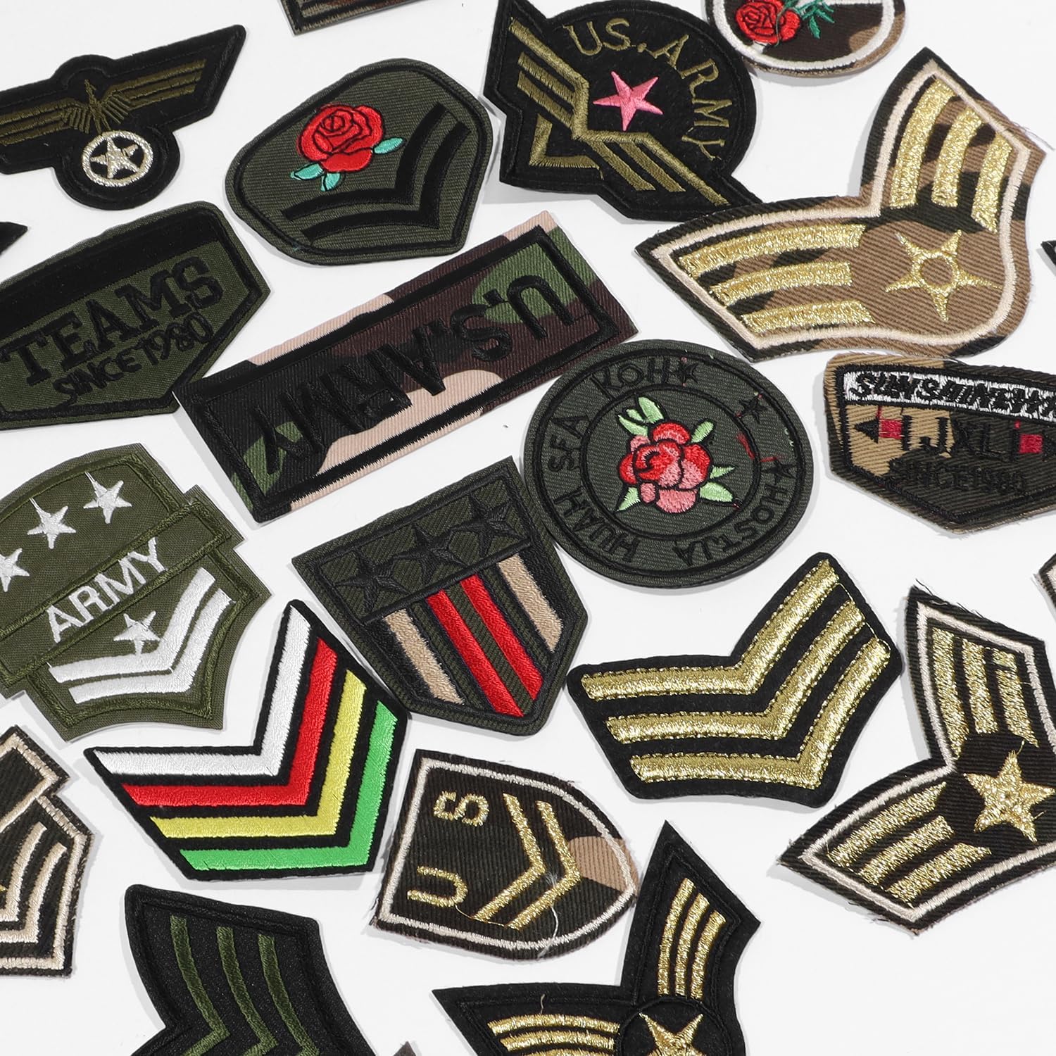 Embroidered Patches (50 PCS Camouflage Set) - Image 3