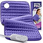 Heating Pad for Pain Relief (12x24) - Back, Neck, Shoulder, Cramps & Joints - Moist/Dry Heat Options, Auto-Off, Machine Washable - Ideal Gift for Mother\'s Day & Christmas, Women, Men, Mom, Dad