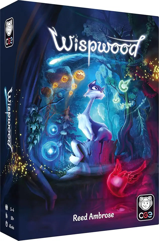 CGE Wispwood: The Family Tile-Laying Game Exploring a Magical Forest of Bright-Colored wisps!
