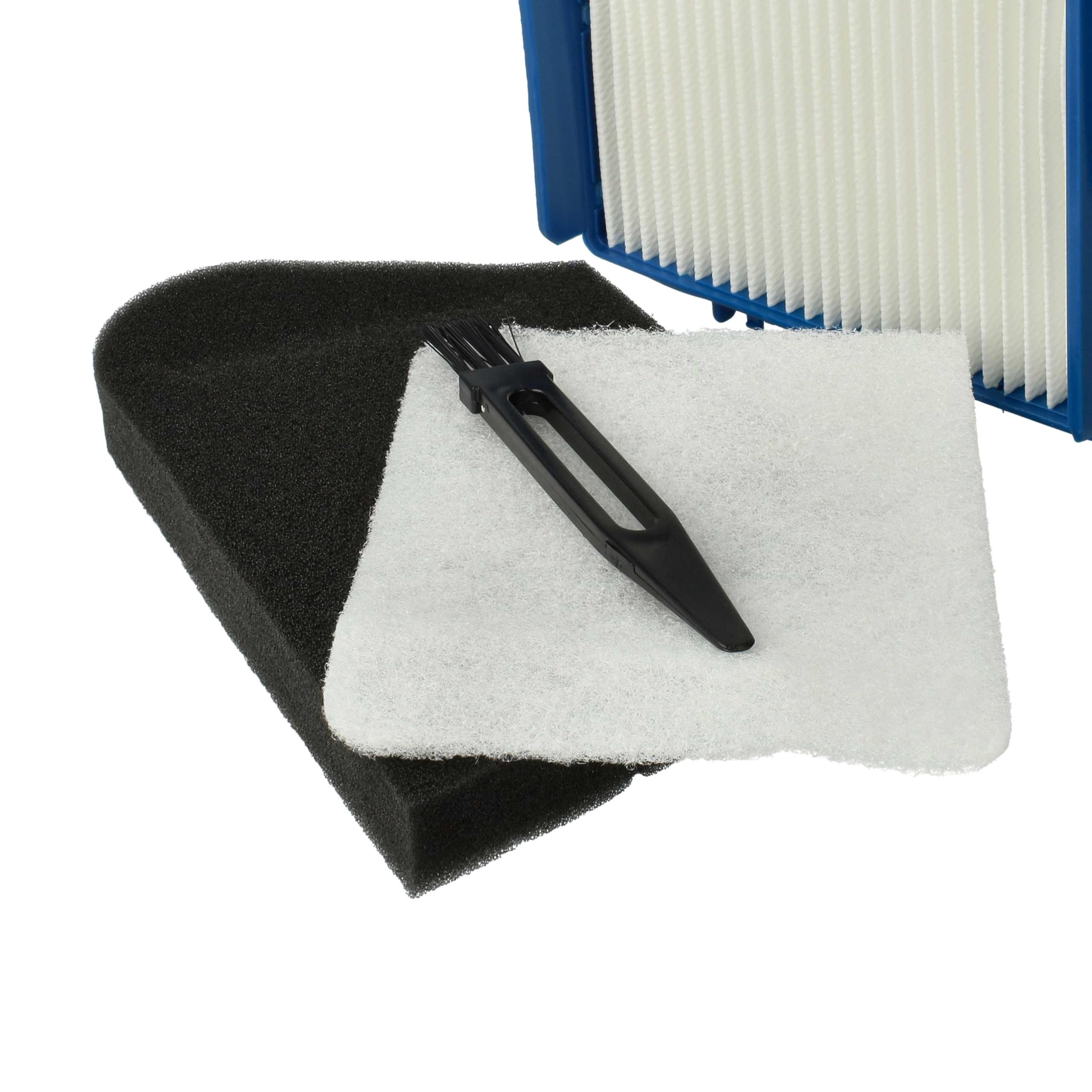 vhbw set filtri/spazzola (8 pzz.) compatibile con Moulinex MO 4527014 Q0, MO 4531014 Q0, MO 4537014 Q0, MO 4539014 Q0, MO 4543014 Q0 aspirapolvere