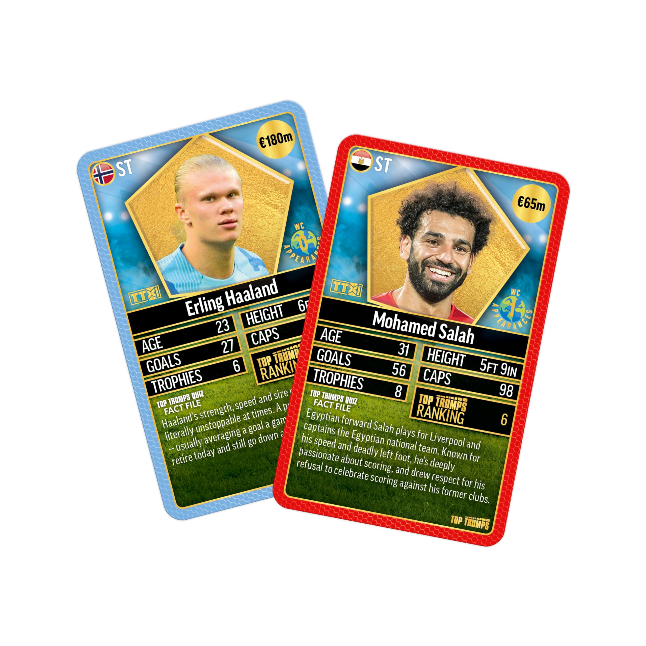 Top Trumps World Football Stars Top 200 zestaw kolekcjonerski sześciopak kolekcja gier karcianych prezent edukacyjny dla dzieci w wieku od 6 lat