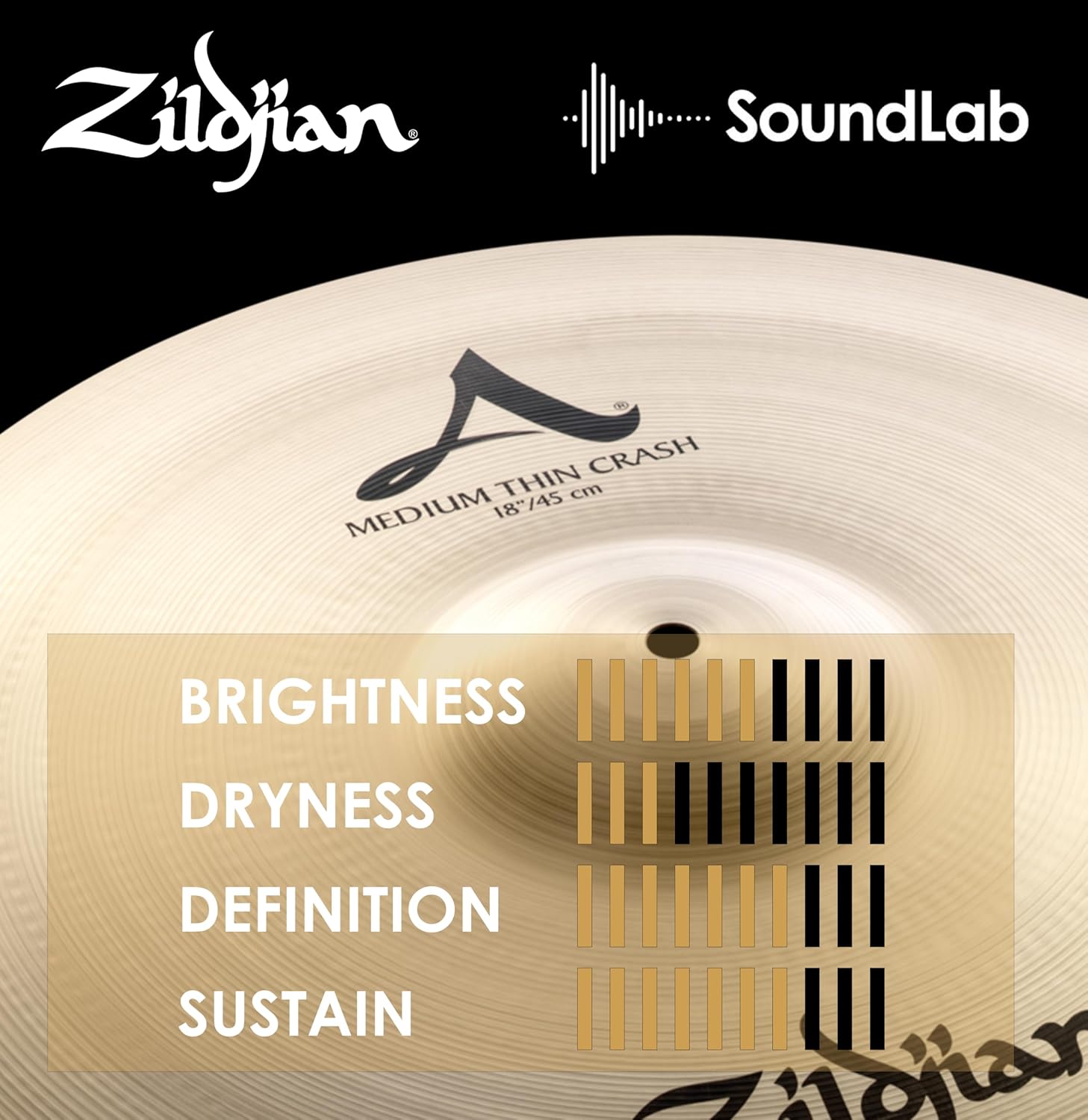 Avedis Zildjian Company A Series Medium-Thin Crash Cymbal - 18 Inches