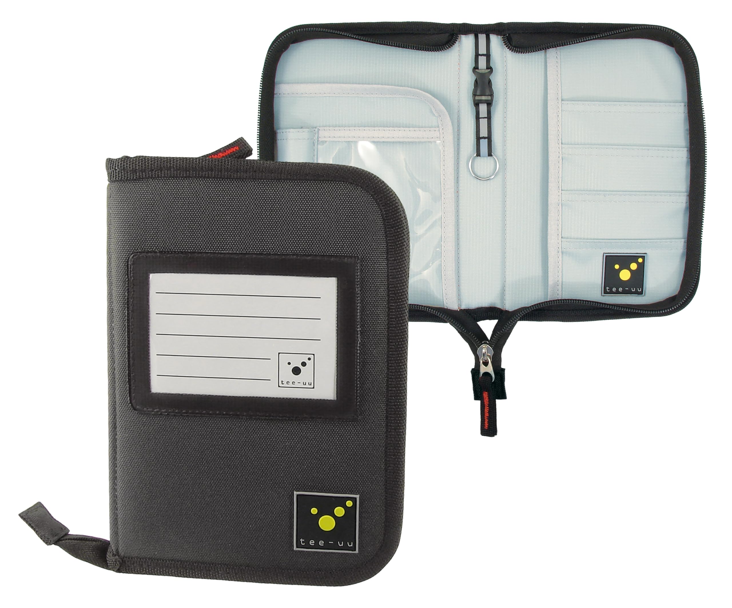 tee-uu DRIVE Organizer DIN A6 (rot und schwarz) (schwarz)