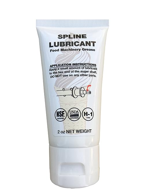 Spline Lubricant (Lube) Compatible with Stoelting Ice Cream Machines