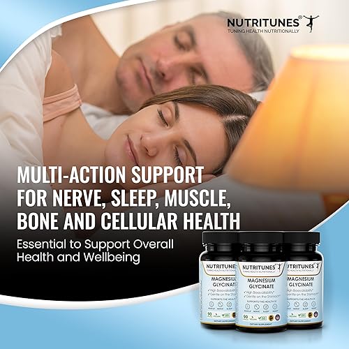 Miniatura 5 de Glicinato de magnesio  Alta biodisponibilidad, suave para el estómago, apoyo multiacción para nervios, sueño, músculos, huesos y salud celular