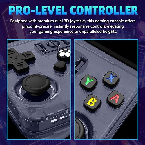Miniatura 7 de R36MAX - Consola de juegos portátil retro de 4.0 pulgadas con 64GB de videojuegos clásicos incluidos, compatible con más de 30 simuladores, consola