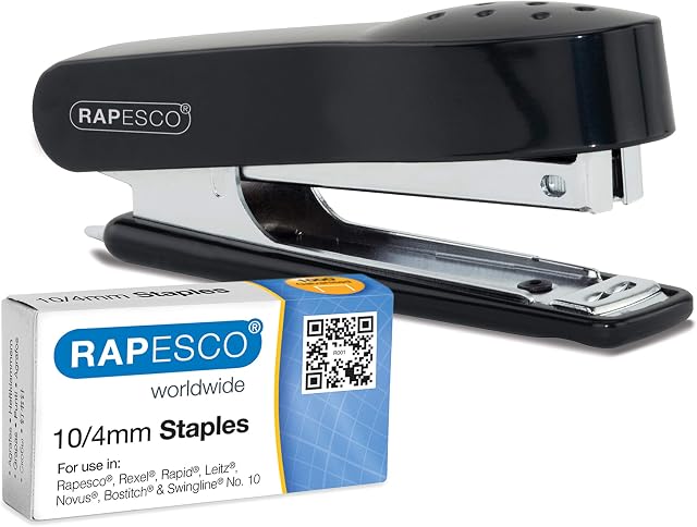 Rapesco 1573 No. 10 Mini Stapler & 1000 Staples (10/4mm)