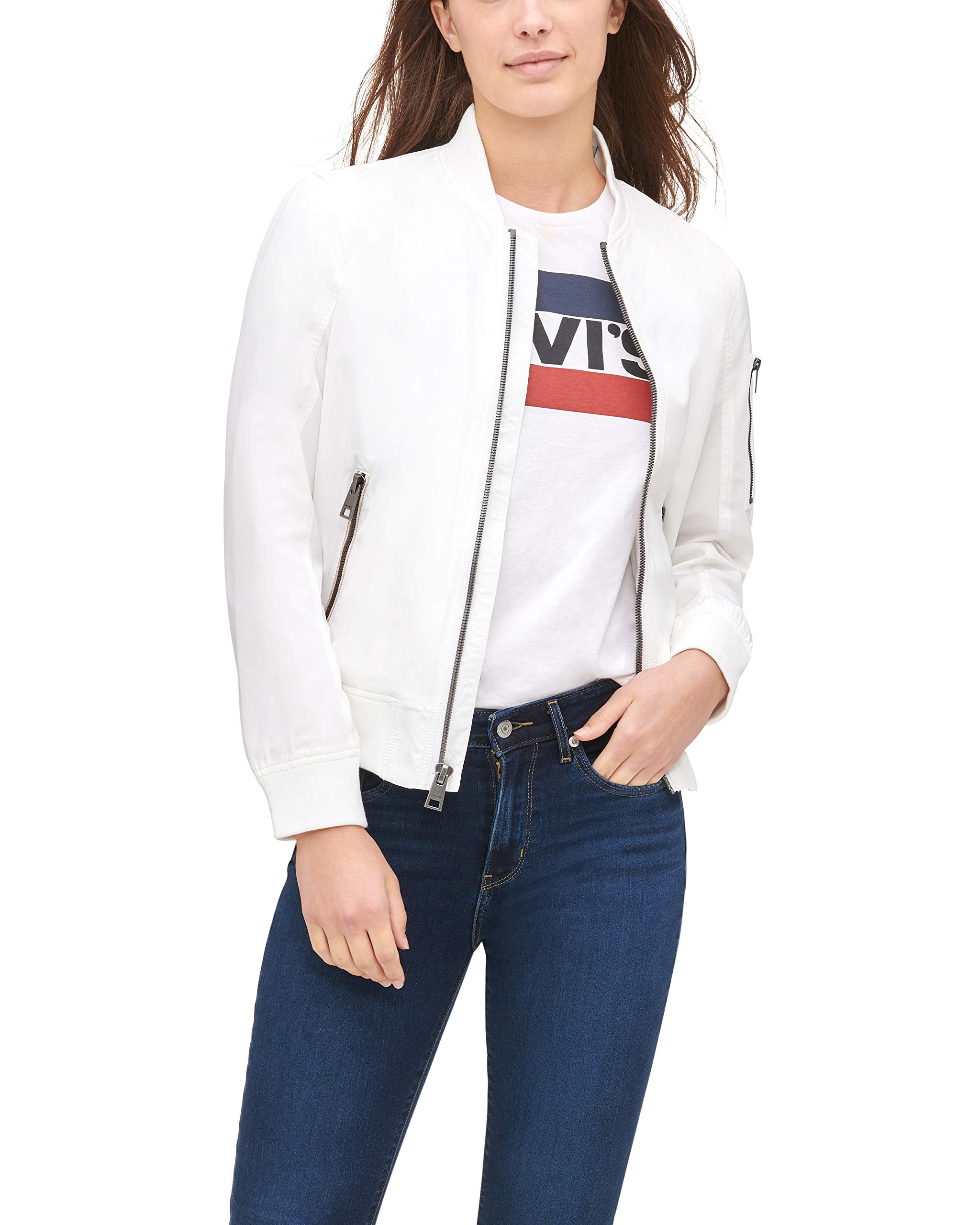 Levi'sWomen's Melanie Bomber Jacket (Standard & Plus Sizes)