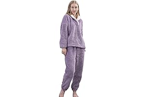 Women's Comfy Coral Fleece Pajamas: Cozy Winter Nightwear