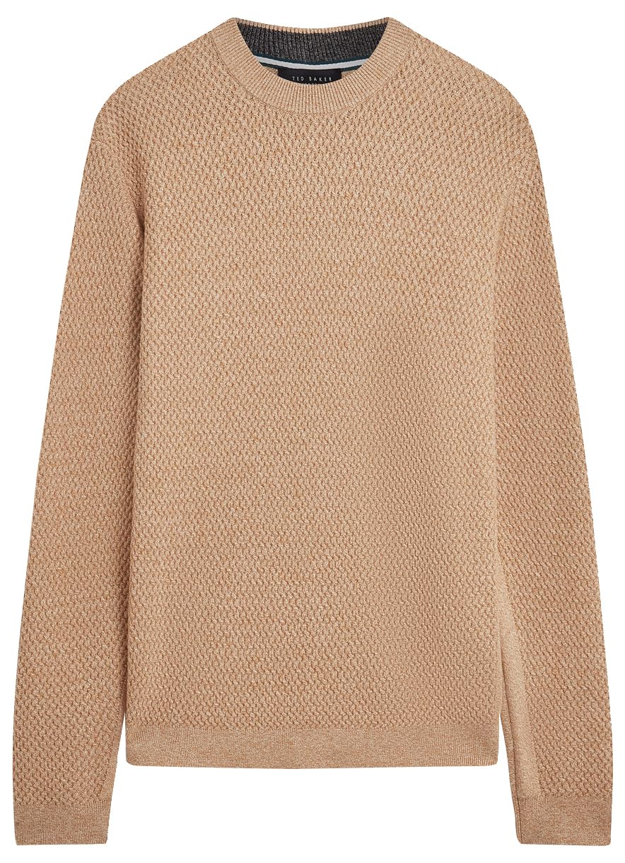 Ted Baker Men's 2817135 Shrug Sweater, Camel, XL