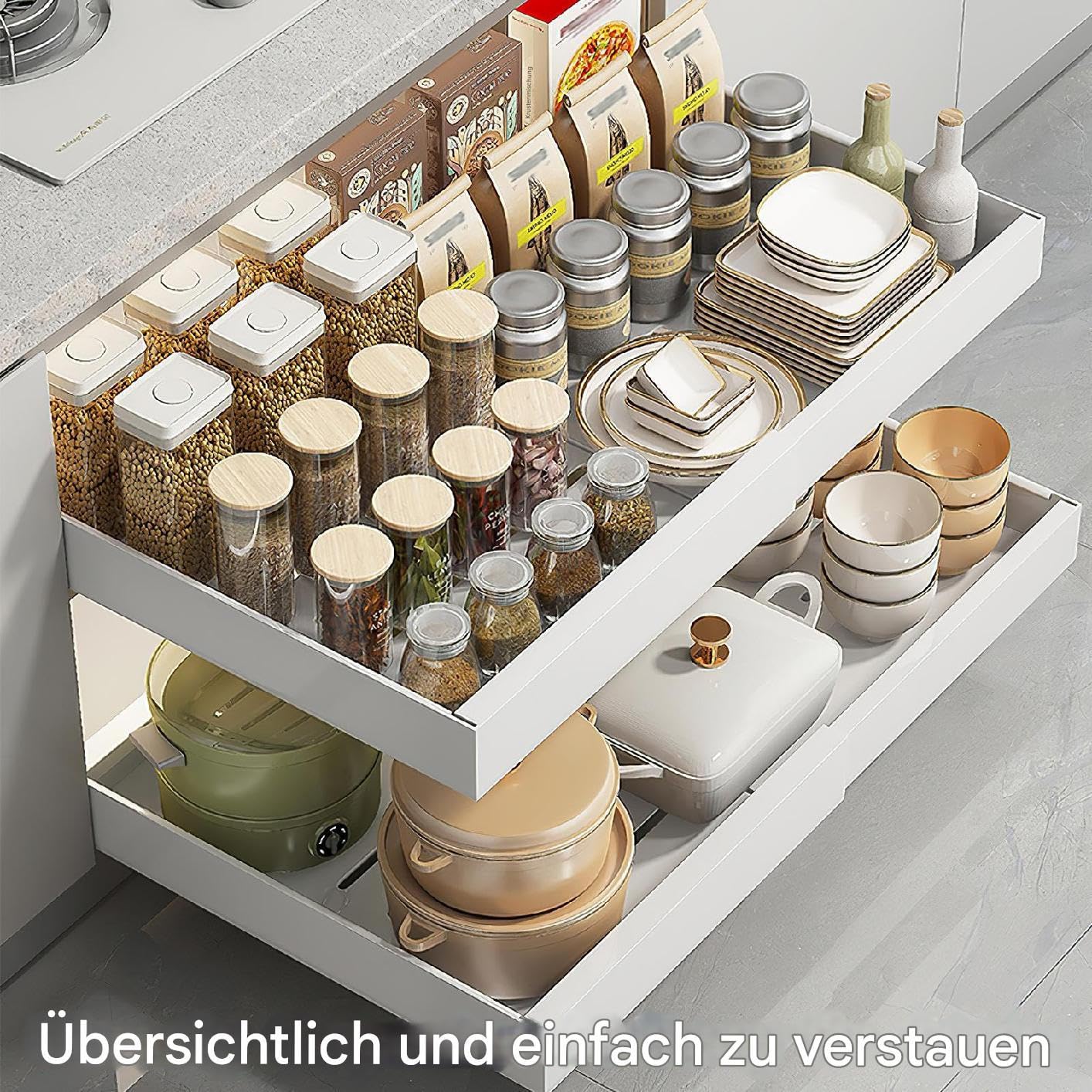 Les armoires de cuisine tirent les étagères, retirez les étagères pour placards, armoire coulissante de cuisine | Plateau de rangement escamotable pour la maison, la cuisine, le restaurant, l'hôtel