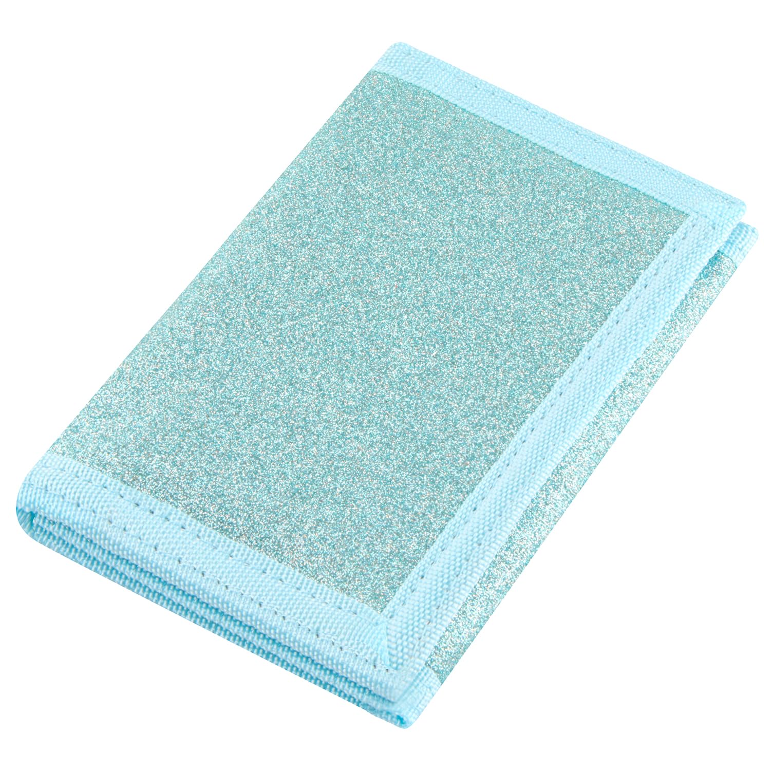 NEICY RFID Blocking Canvas Wallet for Men and Women - Camo Trifold Outdoor Sports Wallets with Magic Sticker for Teen Kids (Blue Bling)