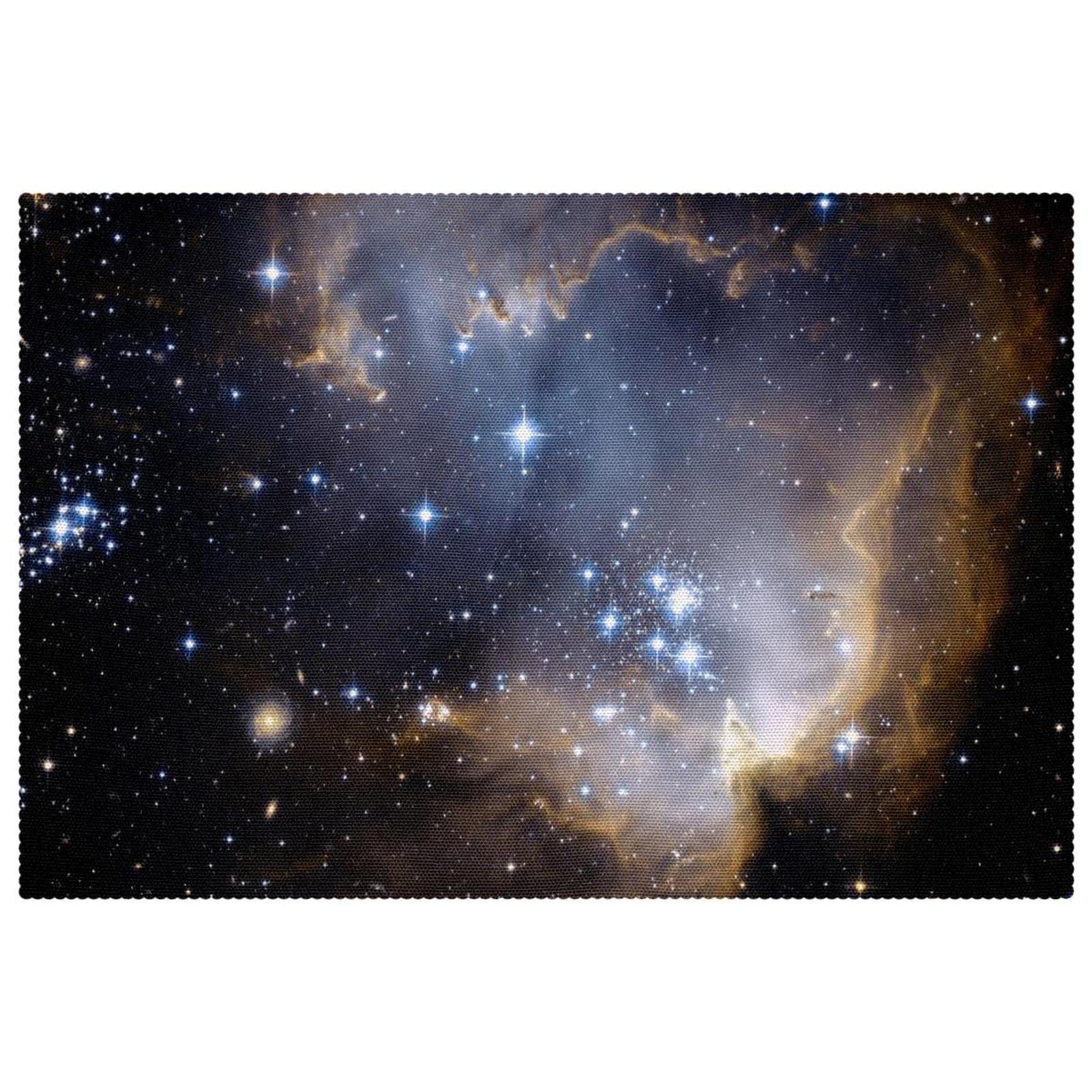 Sets de table galaxie de 30,5 x 45,7 cm pour illuminer vos dîners thématiques en famille