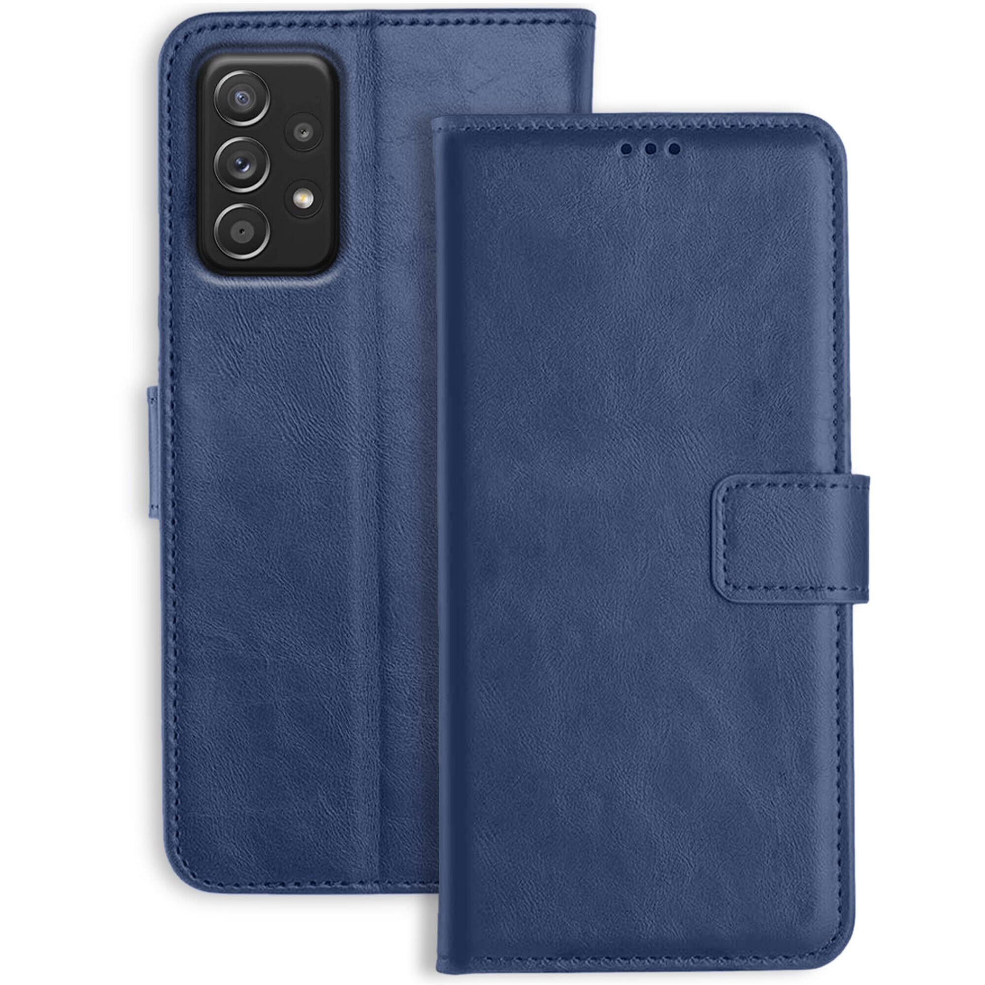 Orosky Samsung A52S Flip Back Cover Case | Inbuilt Stand & Pockets | Magnetic Shockproof Leather Wallet Style Flip Case for Samsung A52S (Blue) (B09SBGF5VV) Amazon Price History, Amazon Price Tracker