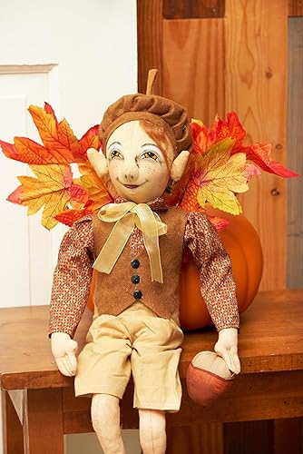Miniatura 2 de GALLERIE II Ambrose Joe Spencer Gathered Traditions - Figura temática de espantapájaros para otoño, Halloween, Acción de Gracias, decoración para el