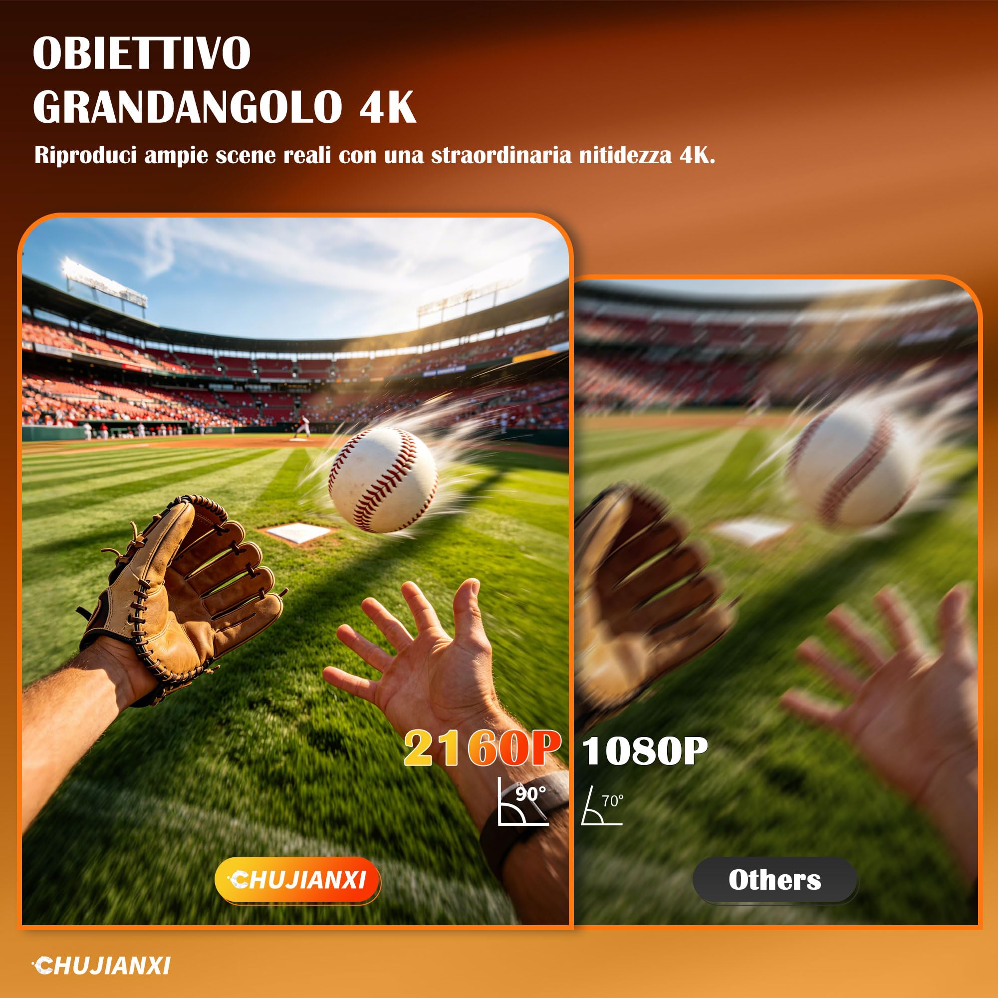 Occhiali Telecamera 4K, Occhiali Videocamera per uomini e donne | 2026 Nuovo Occhiali da Sole con Telecamera con Protezione UV400, Visori Fotocamera per Attività all'Aperto Ciclismo
