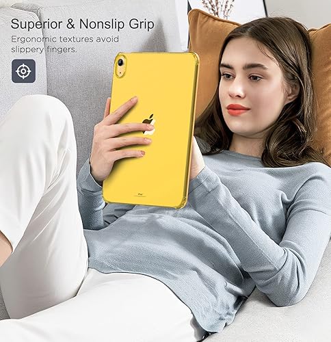 Miniatura 7 de MoKo Funda transparente para iPad de 10 generación, funda para iPad 10, delgada y ligera, suave TPU antiarañazos, con borde elevado resistente a los