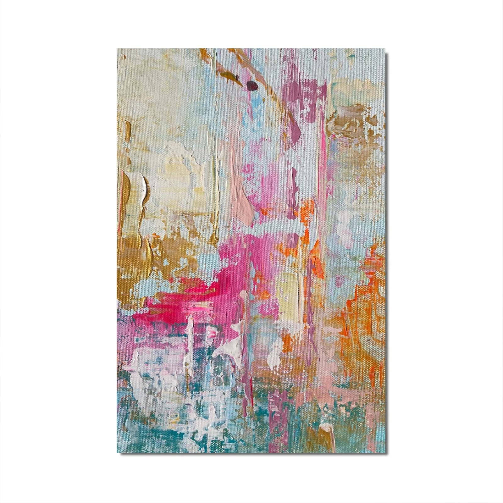 Leinwandbild Bunt Modern Kunstdruck 200x100 cm Küchebilder Abstrakt Panorama Bilder XXL Canvas Leinwand Bilder Groß Wandbilder Kunstdruck Wanddeko Bild auf Leinwand Ungerahmt