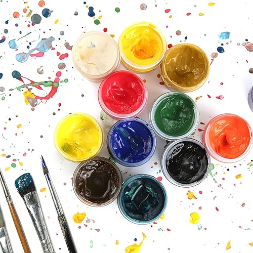 Miniatura 7 de Paquete de 12 tarros de plástico transparente de boca ancha con tapas para productos de belleza (6 onzas)