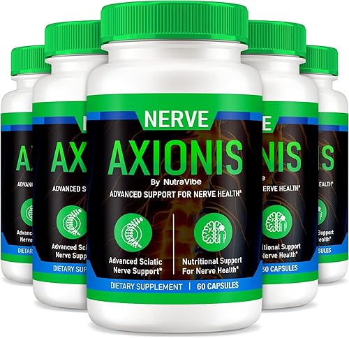 Paquete de 5 cápsulas Nerve Axionis - Fórmula oficial para el apoyo a la salud nerviosa  Píldoras NerveAxionis totalmente naturales para mantener