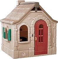 Step2 Naturally Playful Storybook Cottage Playhouse - Interactive Toddler Playset with Doorbell, Kitchen, Indoor Outdoor Durable Plastic for Ages 1.5+