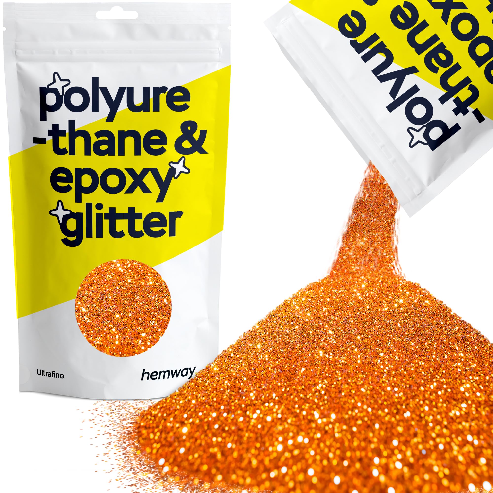 Hemway Resin Glitter Bronze Brown 100g Super Chunky | Polyurethane & Epoxy Glitter for Resin Crafts, Tumblers, Coasters, Floor & Table Art — view 128