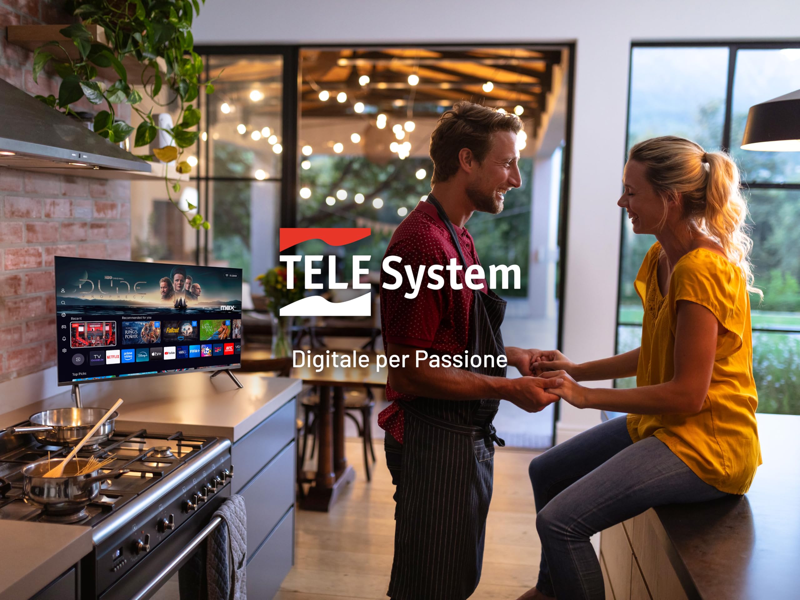TELE System Smart TV 32" HD | VIDAA | DVB-T2/S2 | tivùsat | Frameless