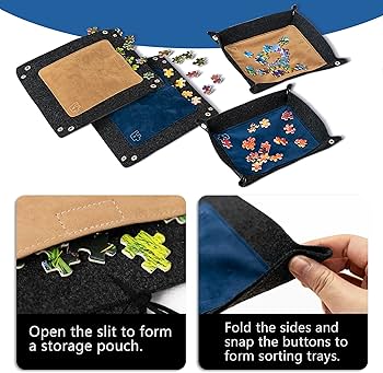 Amazon.com: Sancallie Large Puzzle Mat Roll Up, Jigsaw Storage 46