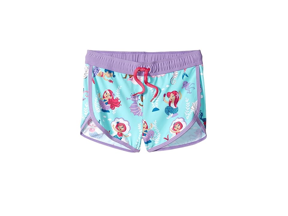

Hatley Kids Underwater Kingdom Swim Shorts (Toddler/Little Kids/Big Kids) (Aqua) Girl's Swimwear, Blue