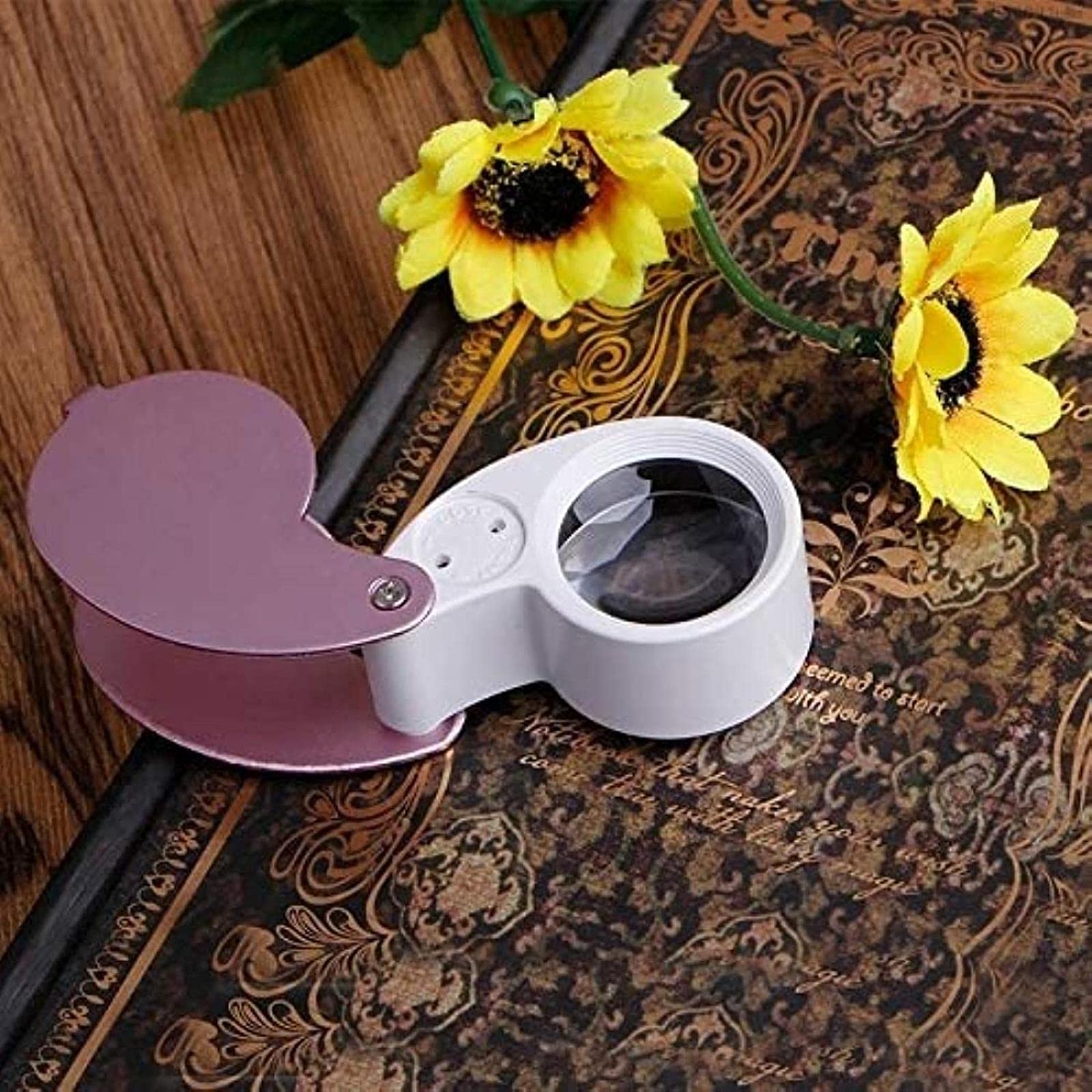 Loupe grossissante 40X 25mm verre de montre horloger et bijoutier avec LED