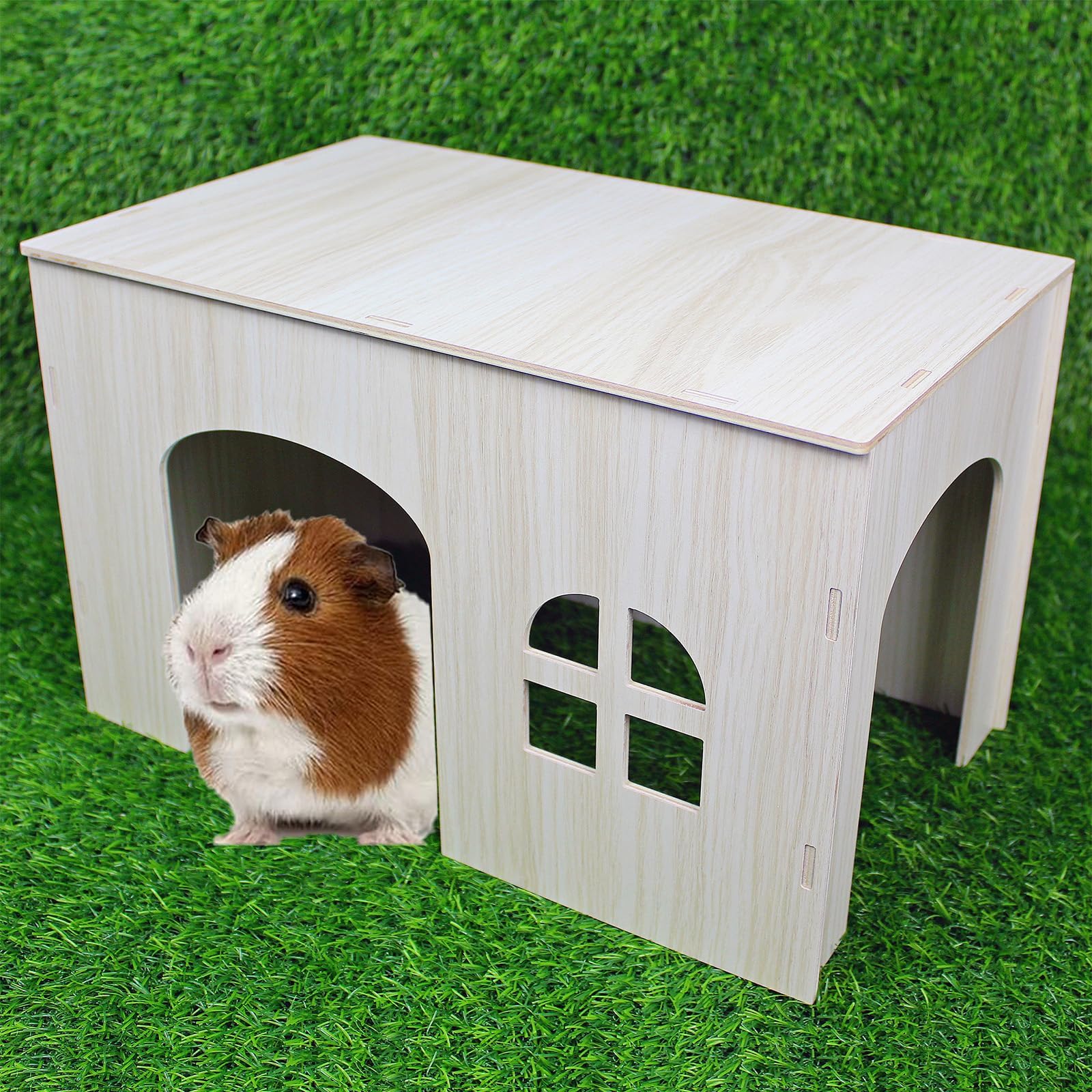 Trixie Wooden Guinea Pig House - 27 X 17 X 19 Cm Small Animal Hideout (Beige)