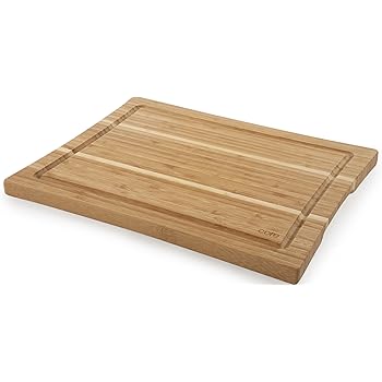 Amazon Com Core Bamboo Daffodil Collection Cutting Board Natural Medium Kitchen Dining