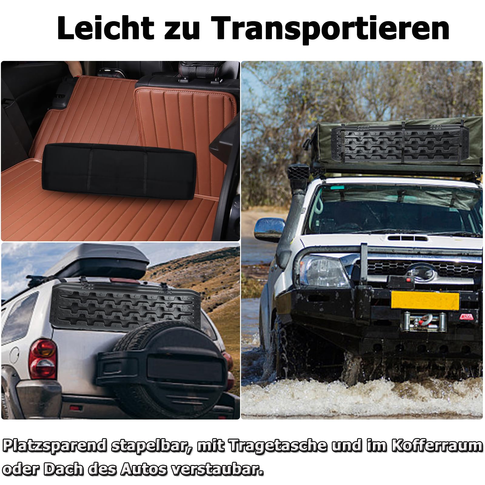 XMTECH 2 piezas de ayuda de arranque para arenas, placas de tracción offroad, plástico, ayuda de arranque, autocaravana, placa de recuperación, pistas de tracción, para vehículos todoterreno,