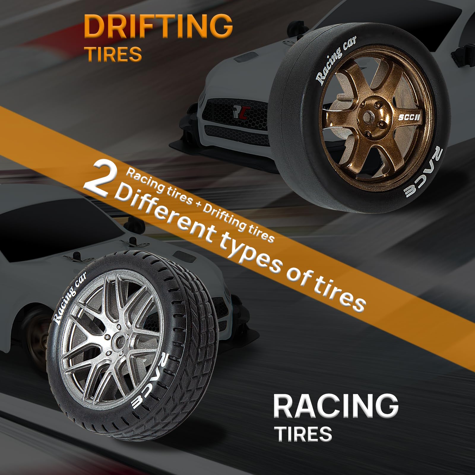 Coche Teledirigido 1:14 Drift 4WD Con Acelerador Proporcional – Neumáticos De Carreras Y Deriva, Ideal Para Adultos Y Niños