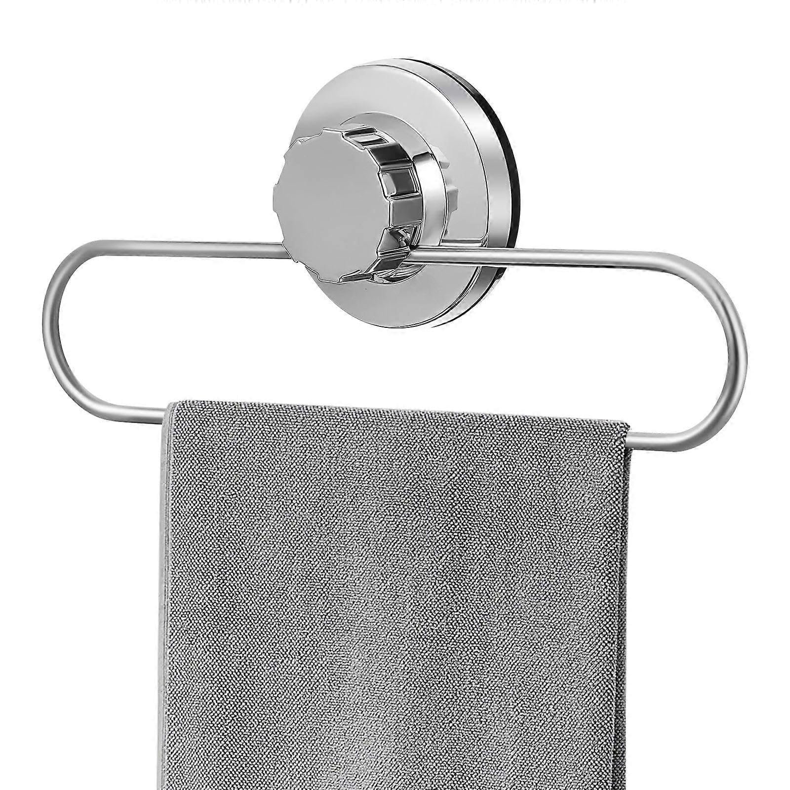 JOYHAPPST Suction Cup Towel Holder No Drilling Hand Towel Hanger Kitchen Dishcloth Hanger Wall Mount Wash Cloth Holder Bathroom Accessory