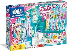 Clementoni - 18779 - Idea - Taller De Los Bolígrafos - Un Set Perfecto Para Hacer Tus Propias Bolígrafos, Juego...