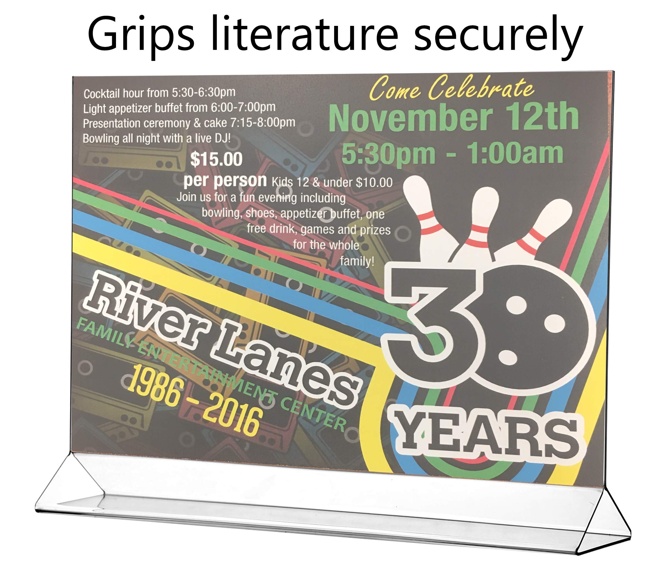 Marketing Holders 4 Pack Acrylic Sign Holder for 17