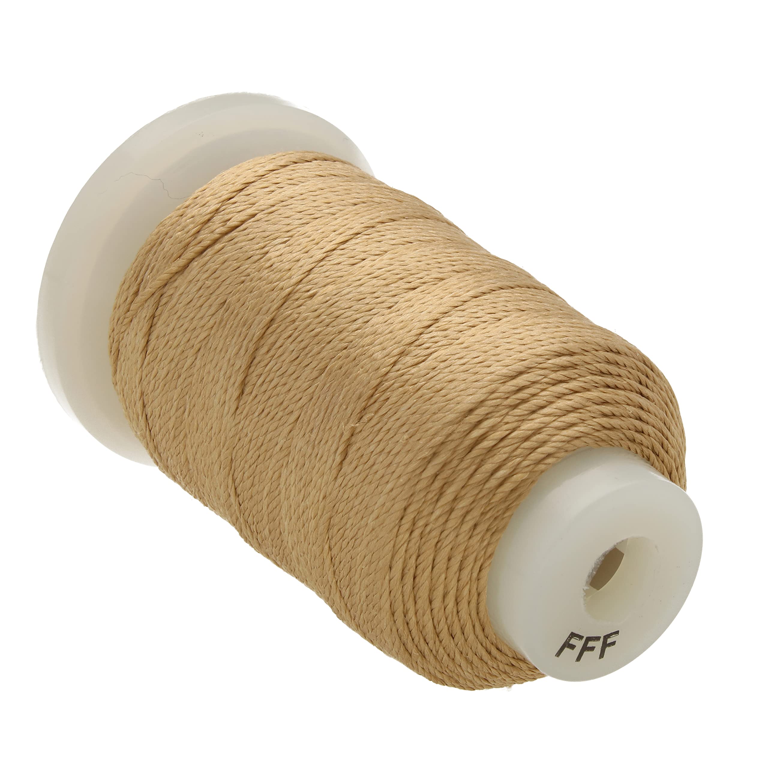 The Beadsmith Pure Silk Cord – Gold, Size FFF (0.419 mm/0.0165”), 92 Yards (276 ft), 1/2-Ounce Spool