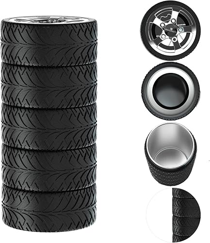 Miniatura 5 de Taza de té de café de neumático de acero inoxidable interior durable taza personalizada atractiva taza regalo para los amantes de los coches 10.8 fl