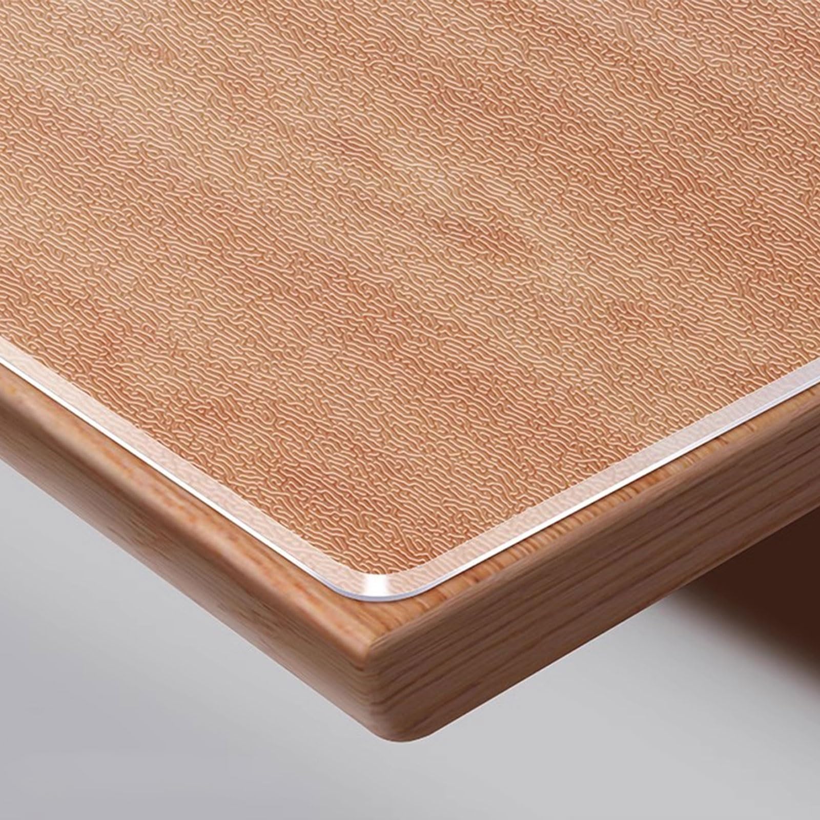 MRVAKDYDI Clear Table Protector, Clear PVC Tablecloth Protector Waterproof Heat Resistant Multiple Sizes 1.3mm/2.3mm Thick(Frosted 1.3mm,80x160cm)
