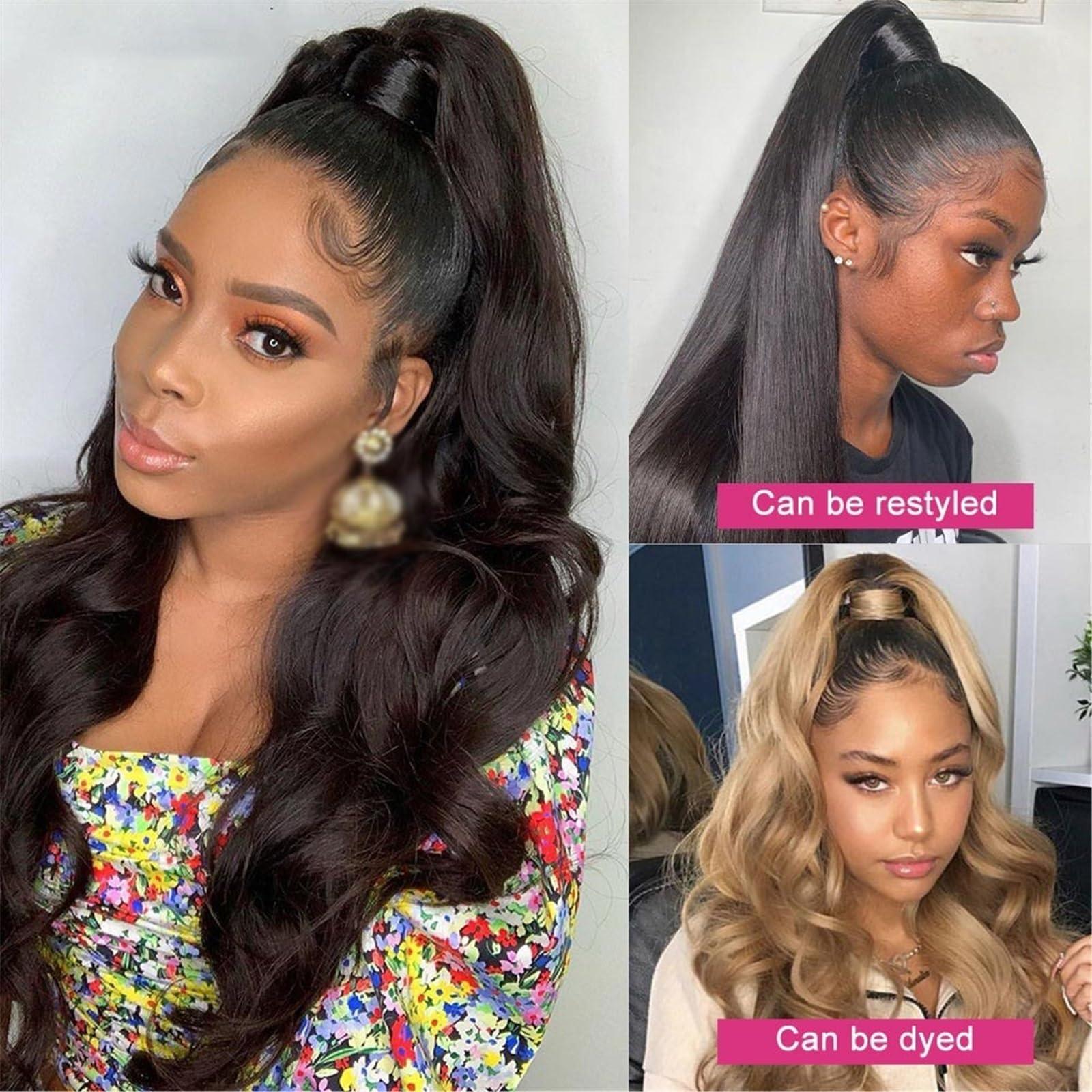 Przedłużenie kucyka Spinka do włosów Body Wave z ludzkich w brazylijskim kucyku Remy naturalnym kolorze dla kobiet Koński ogon(10inches)