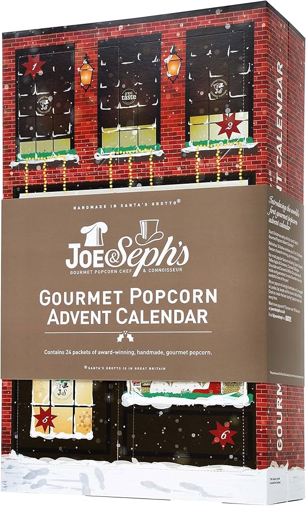Joe & Seph's Popcorn Advent Calendar 2019 (Contains 24 x 7g bags of popcorn) : Grocery & Gourmet Food - Amazon.com Joe & Seph's Popcorn Advent Calendar 2019 (Contains 24 x 7g bags of popcorn) : Grocery & Gourmet Food - Amazon.com