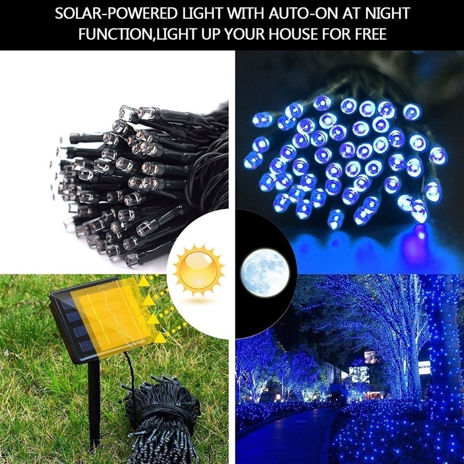 Placa Solar Flexible LYHOPE - Luces Solares De Tierra Para Exteriores, Paquete De 16 Unidades De 8 Luces LED De Disco Luces LED Solares Exterior