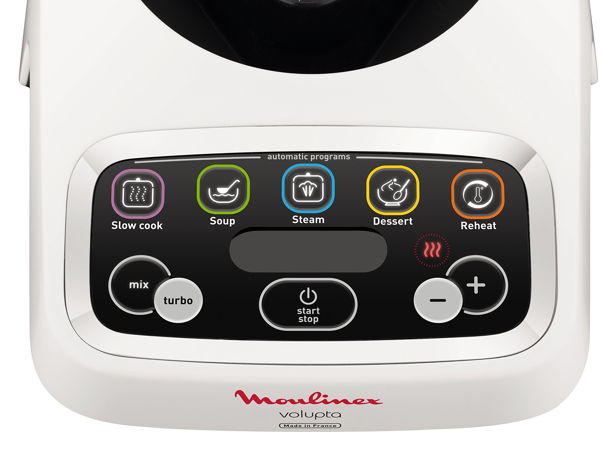 Moulinex HF4041 Volupta Robot da Cucina Multifunzione con Cottura, 5 Programmi Automatici per Pasta, Piatti al Vapore, Vellutate e Dessert, 1000W, Capienza 3L, 100 Deliziose Ricette Incluse