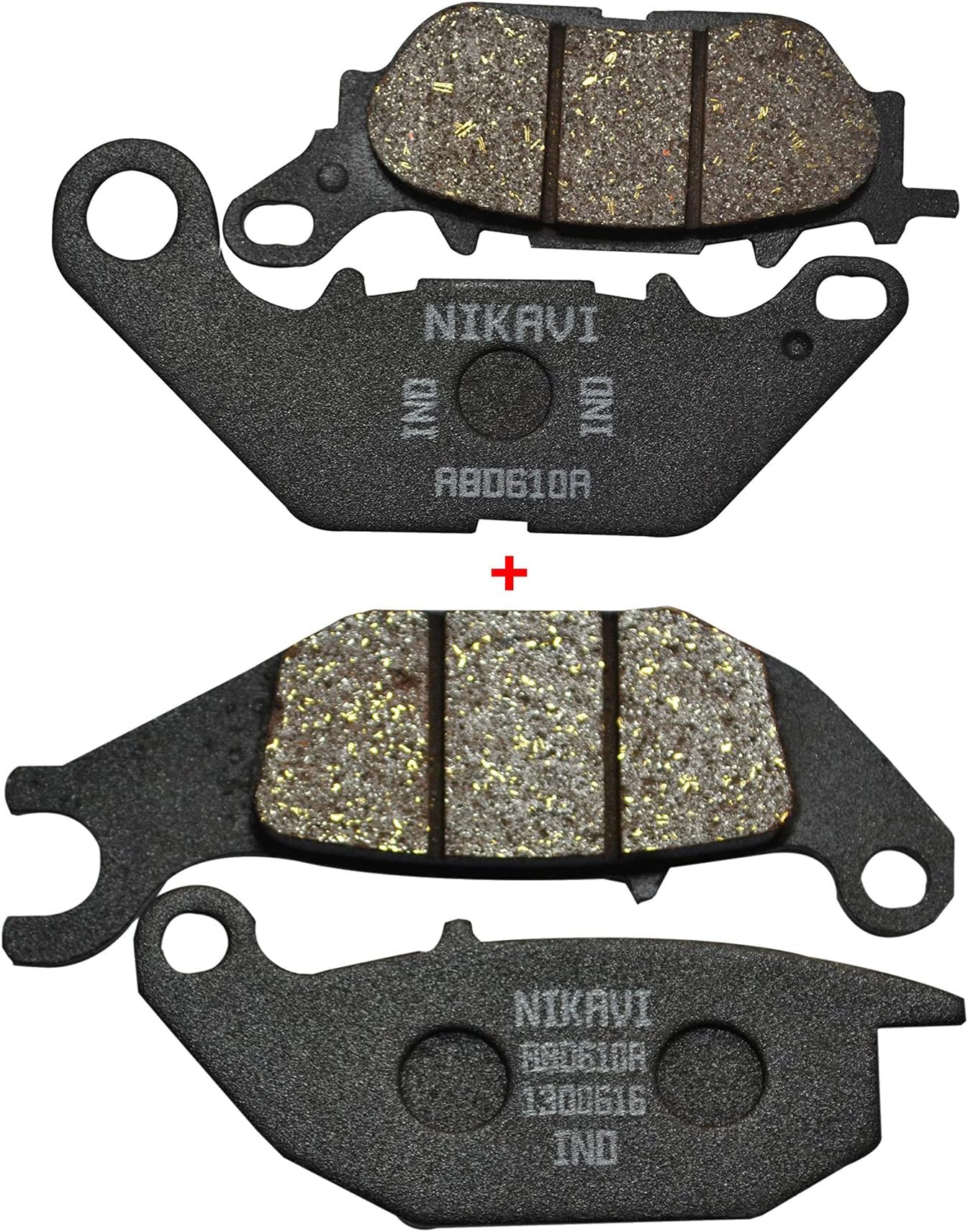 NIKAVI DP7 - DP8 Front&Rear - Combo Brake Disc Pads Compatible for Yamaha R15 (V1 & V2)