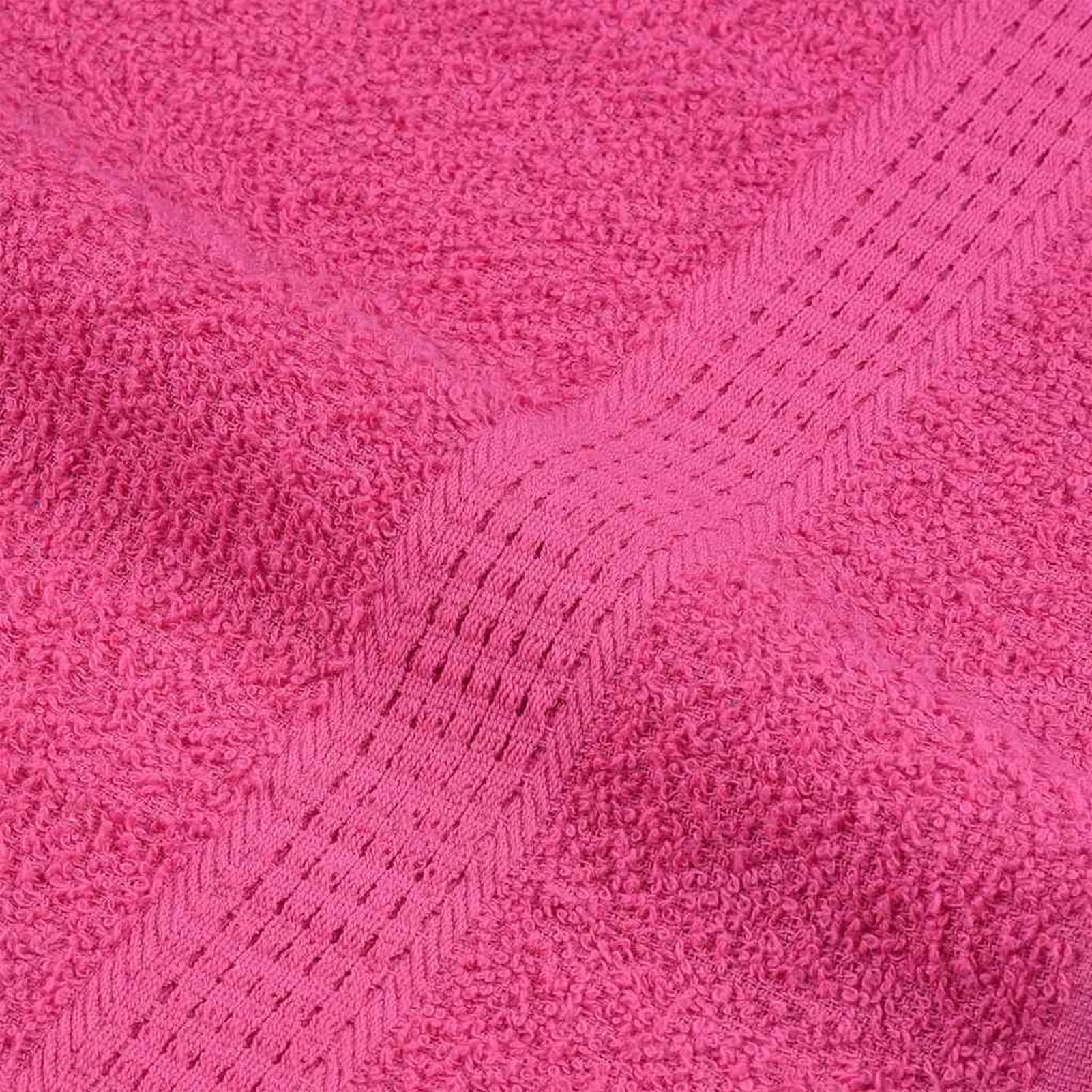 Homgoday Set Asciugamani FROGN 100% Cotone, 4 Asciugamani 50x100 cm + 2 Asciugamani Doccia 70x140 cm, Rosa, 360 g/m2, Oeko-Tex, Lavabile, Multiuso