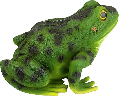 Miniatura 4 de Design Toscano QM20510 Ribbit The Frog Garden Toad Statue, 9 pulgadas, a todo color
