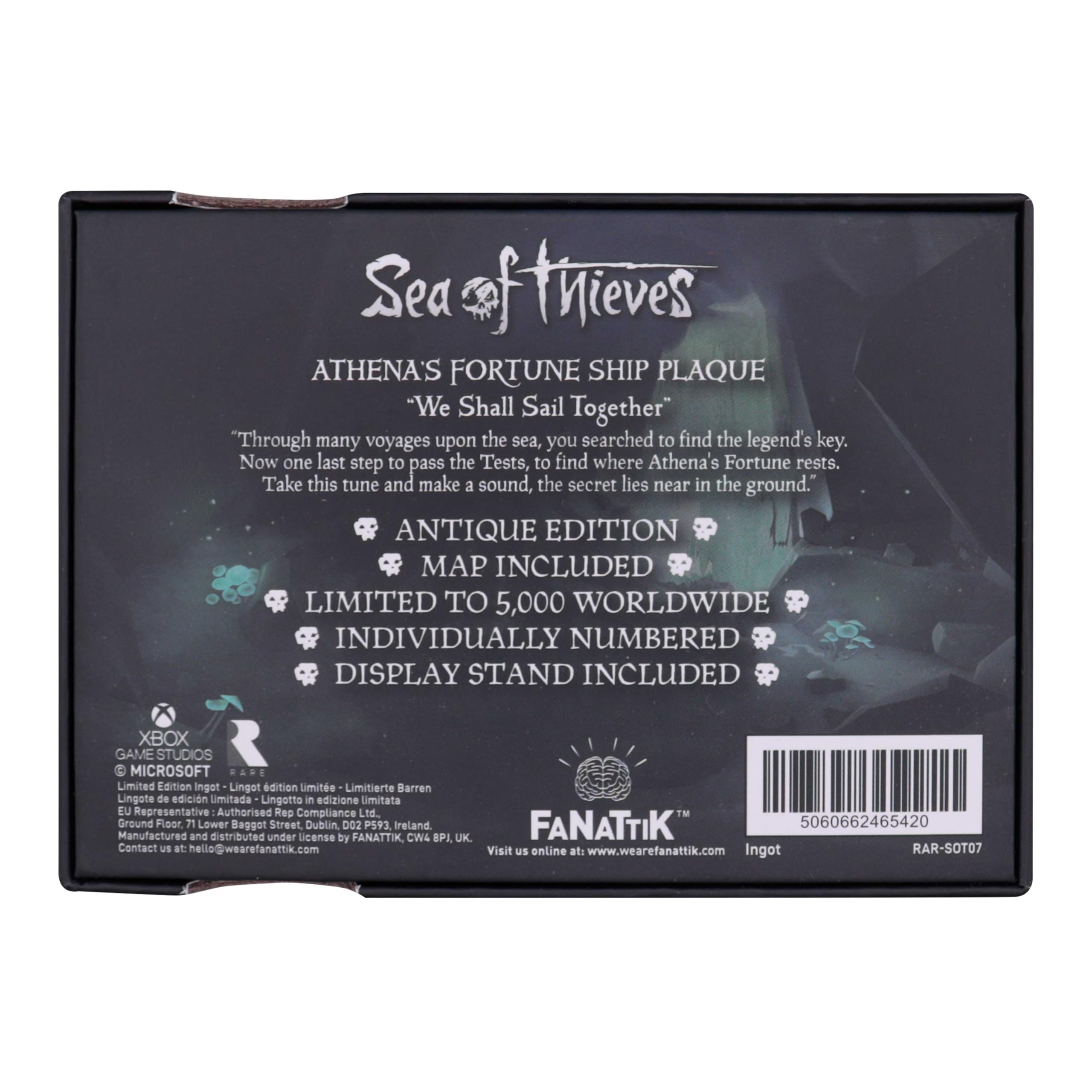 FaNaTtik Sea of Thieves - Placa Antigua de Barco de la Fortuna de Atenas